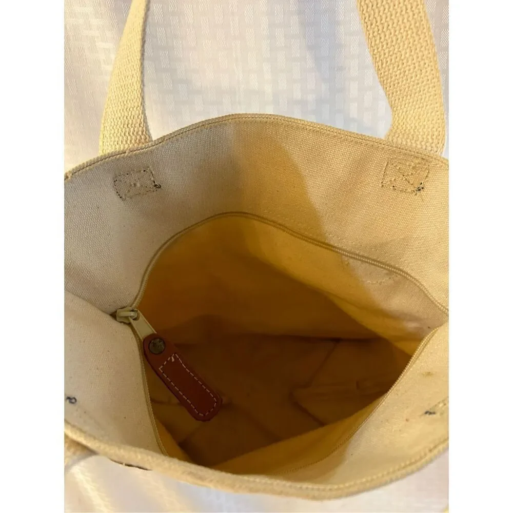South Carolina mini boat tote 13x10” cream color